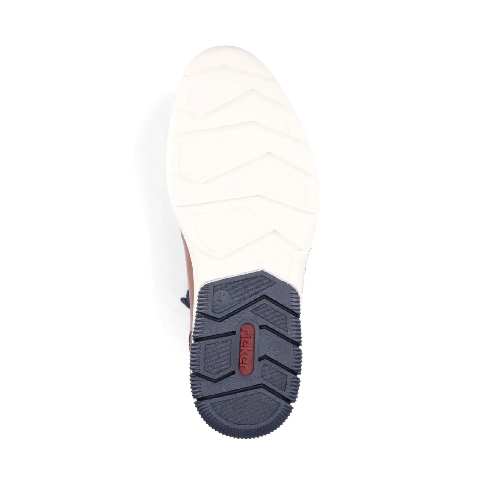 New Rieker Sznurowane Buty Meskie W Kolorze Kasztanowo-Brazowym