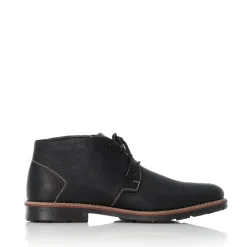 Hot Rieker Sznurowane Buty Meskie W Kolorze Grafitowo-Czarnym