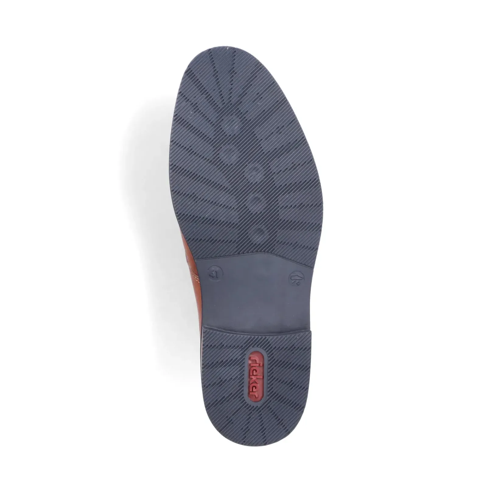 Fashion Rieker Sznurowane Buty Meskie W Kolorze Miedzianym