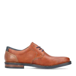 Fashion Rieker Sznurowane Buty Meskie W Kolorze Miedzianym