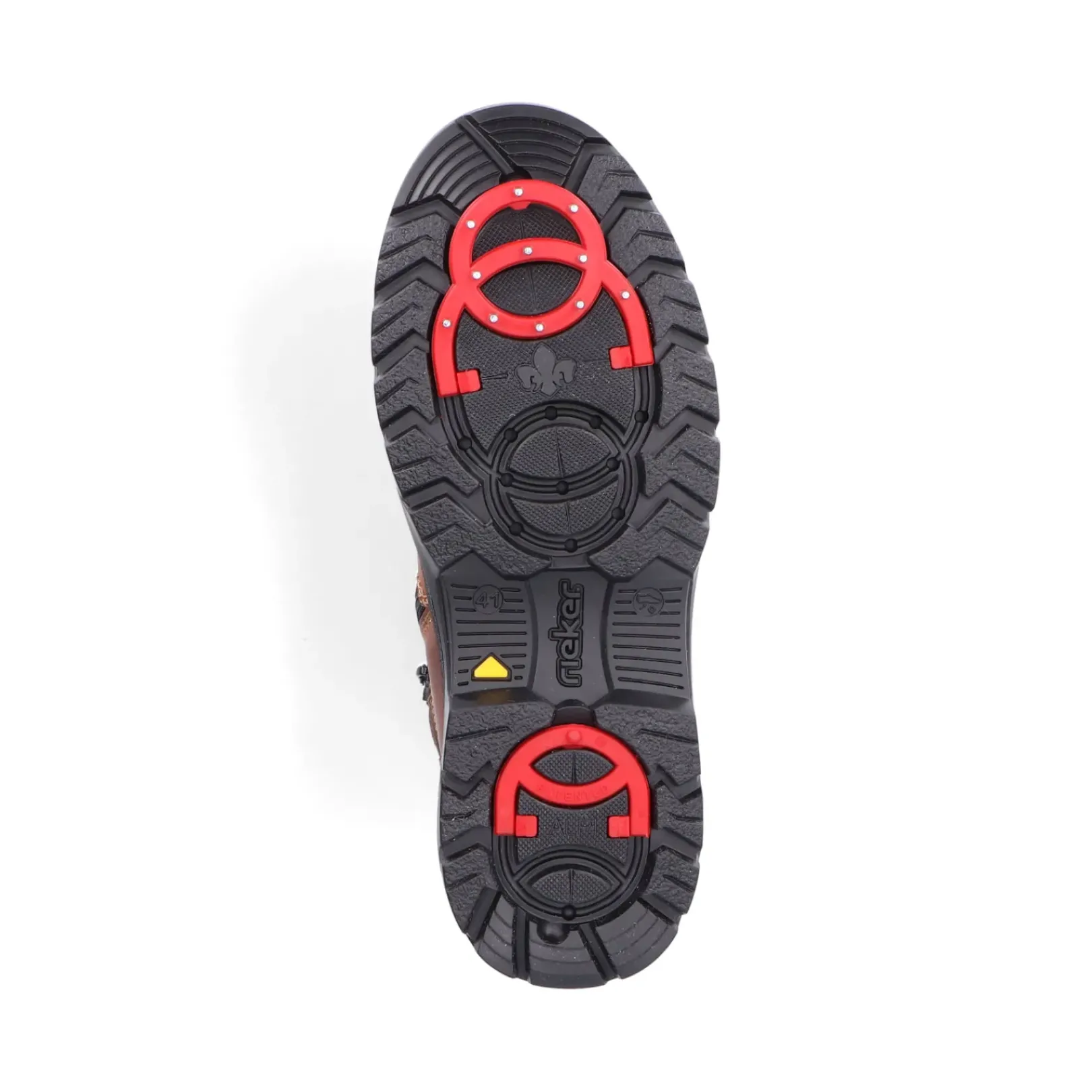 Outlet Rieker Sznurowane Buty Meskie W Kolorze Kasztanowo-Brazowym