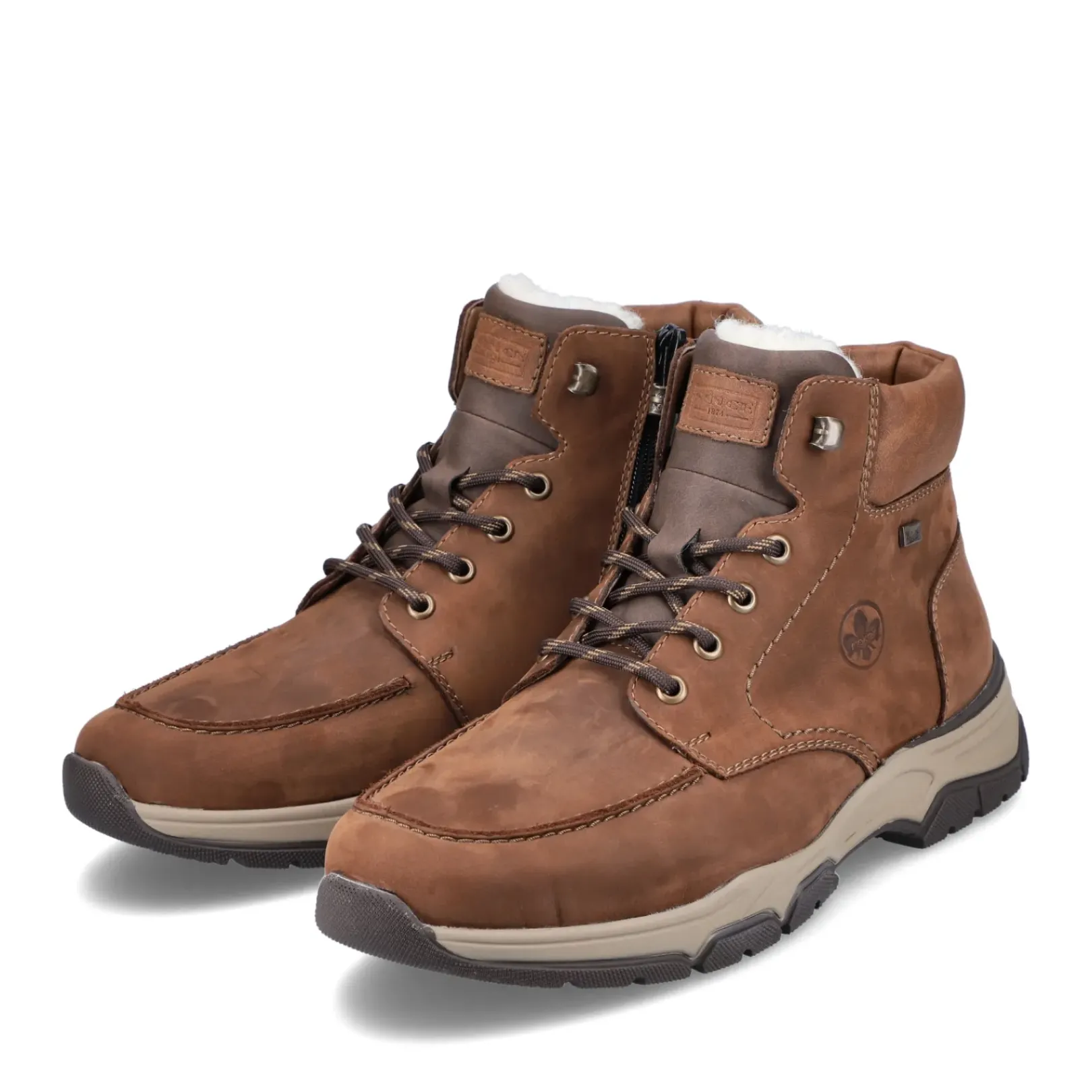 Online Rieker Sznurowane Buty Meskie W Kolorze Cynamonowego Brazu