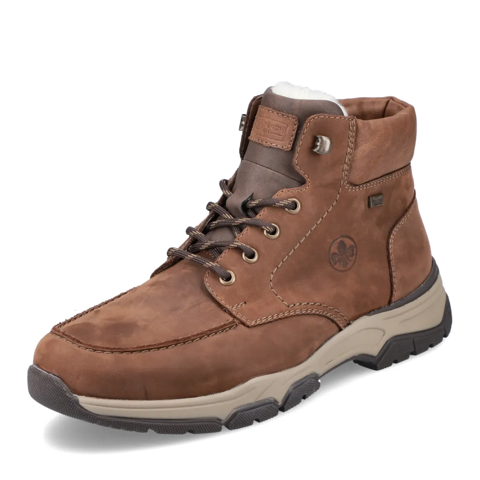 Online Rieker Sznurowane Buty Meskie W Kolorze Cynamonowego Brazu