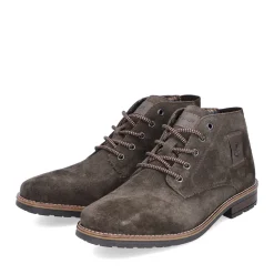 Clearance Rieker Sznurowane Buty Meskie W Kolorze Orzechowego Brazu