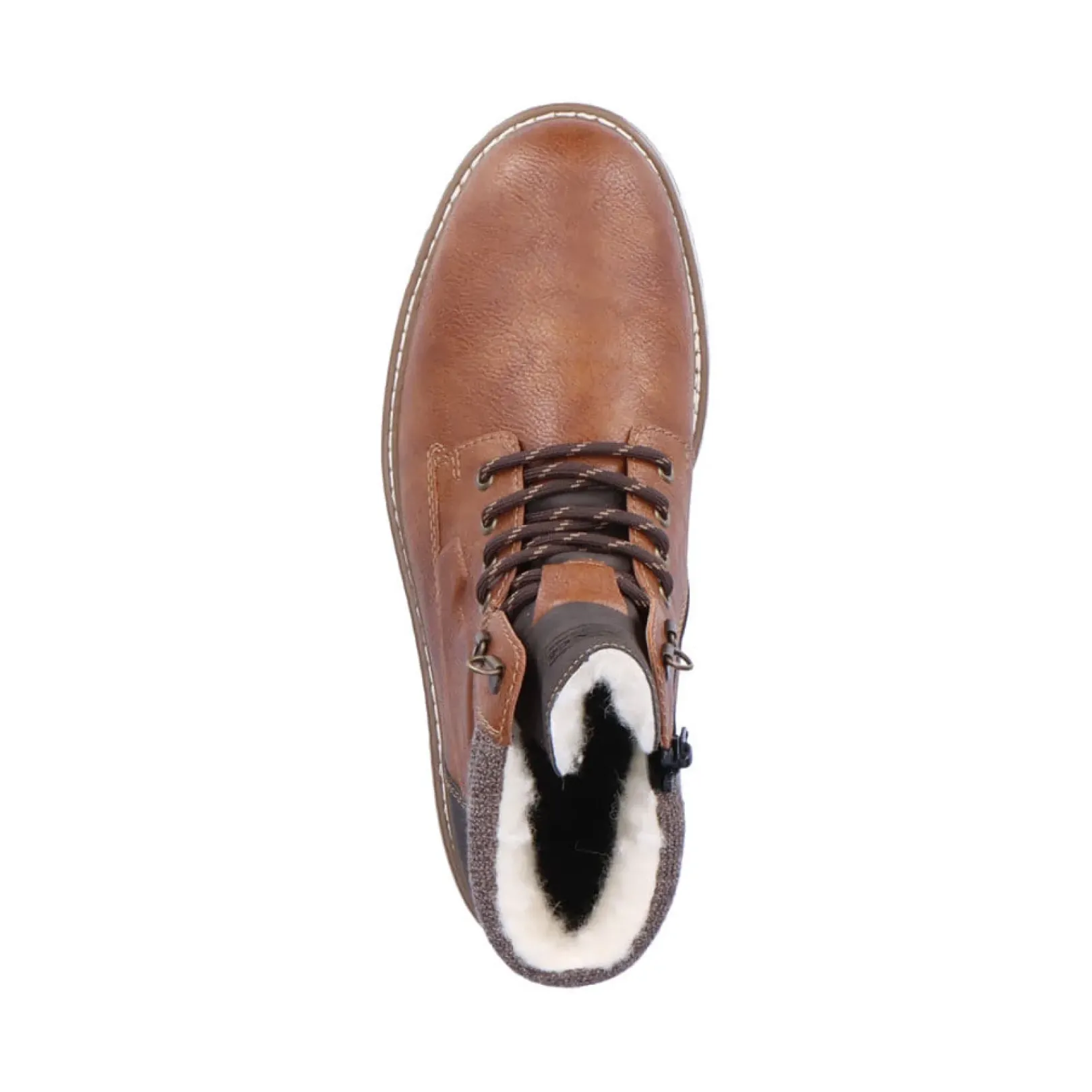 Discount Rieker Sznurowane Buty Meskie W Kolorze Kasztanowo-Brazowym