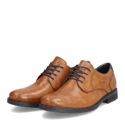 Clearance Rieker Sznurowane Buty Meskie , Drewno-Brazowe