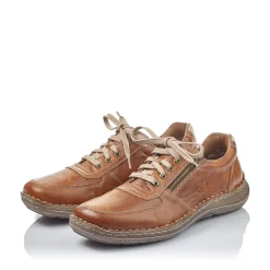 Discount Rieker Sznurowane Buty Meskie W Kolorze Karmelowo-Brazowym