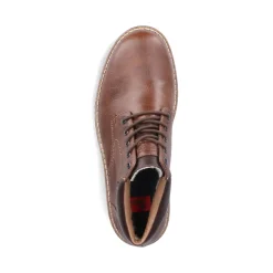 New Rieker Sznurowane Buty Meskie W Kolorze Karmelowo-Brazowym