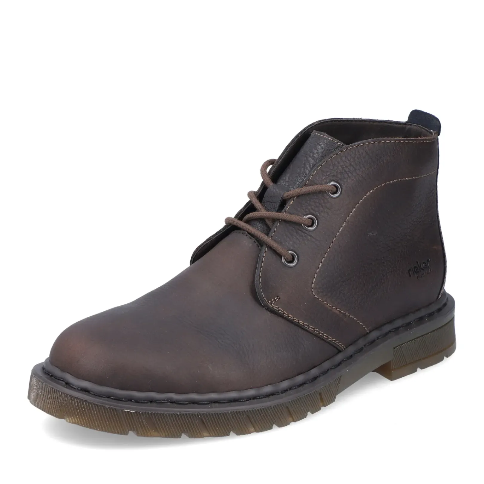 Sale Rieker Sznurowane Buty Meskie W Kolorze Ciemnobrazowym