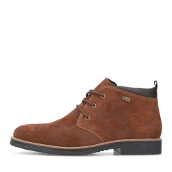 Fashion Rieker Sznurowane Buty Meskie W Kolorze Cynamonowego Brazu