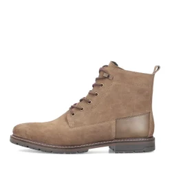 Discount Rieker Sznurowane Buty Meskie W Kolorze Piaskowo-Brazowym