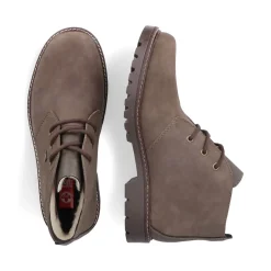 Online Rieker Sznurowane Buty Meskie W Kolorze Szaro-Brazowym