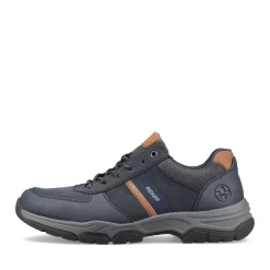 Outlet Rieker Sznurowane Buty Meskie W Kolorze Niebiesko-Brazowym