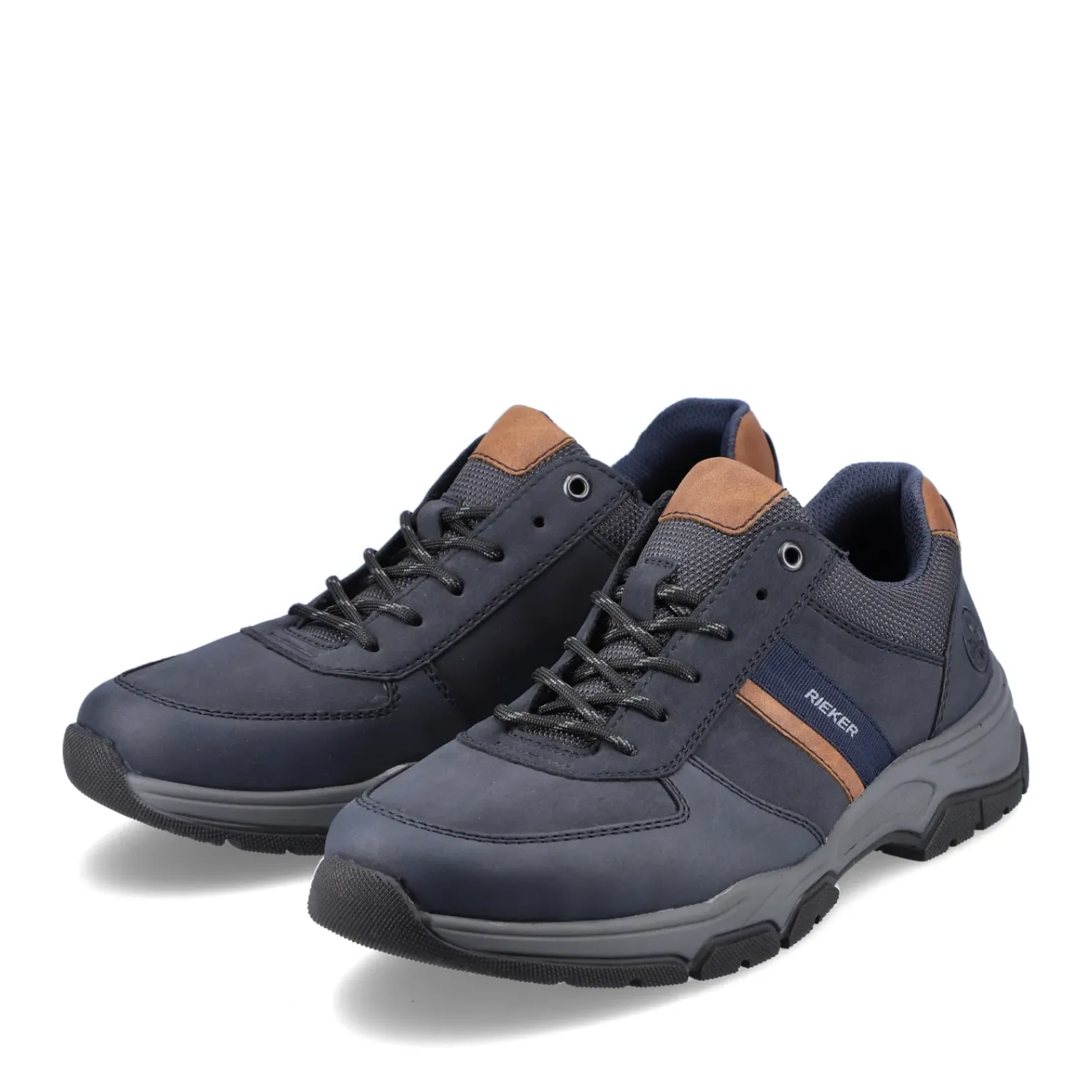 Outlet Rieker Sznurowane Buty Meskie W Kolorze Niebiesko-Brazowym