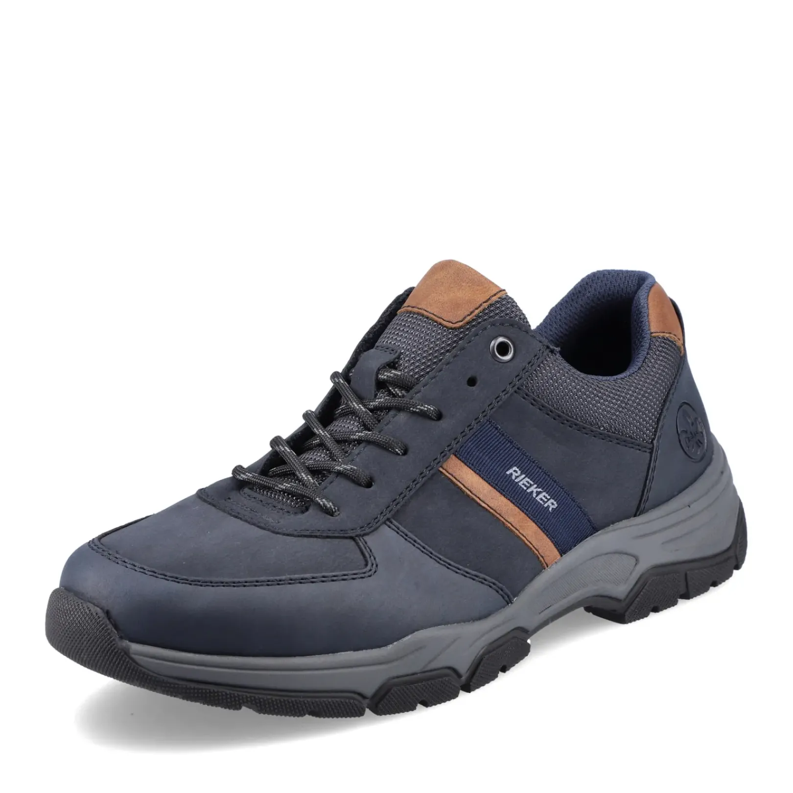 Outlet Rieker Sznurowane Buty Meskie W Kolorze Niebiesko-Brazowym