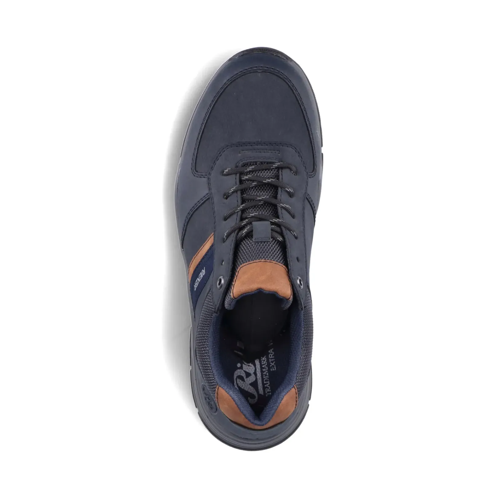 Outlet Rieker Sznurowane Buty Meskie W Kolorze Niebiesko-Brazowym