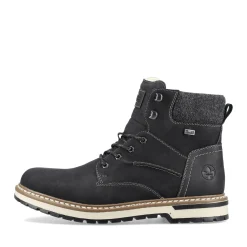Discount Rieker Sznurowane Buty Meskie W Kolorze Glebokiej Czerni