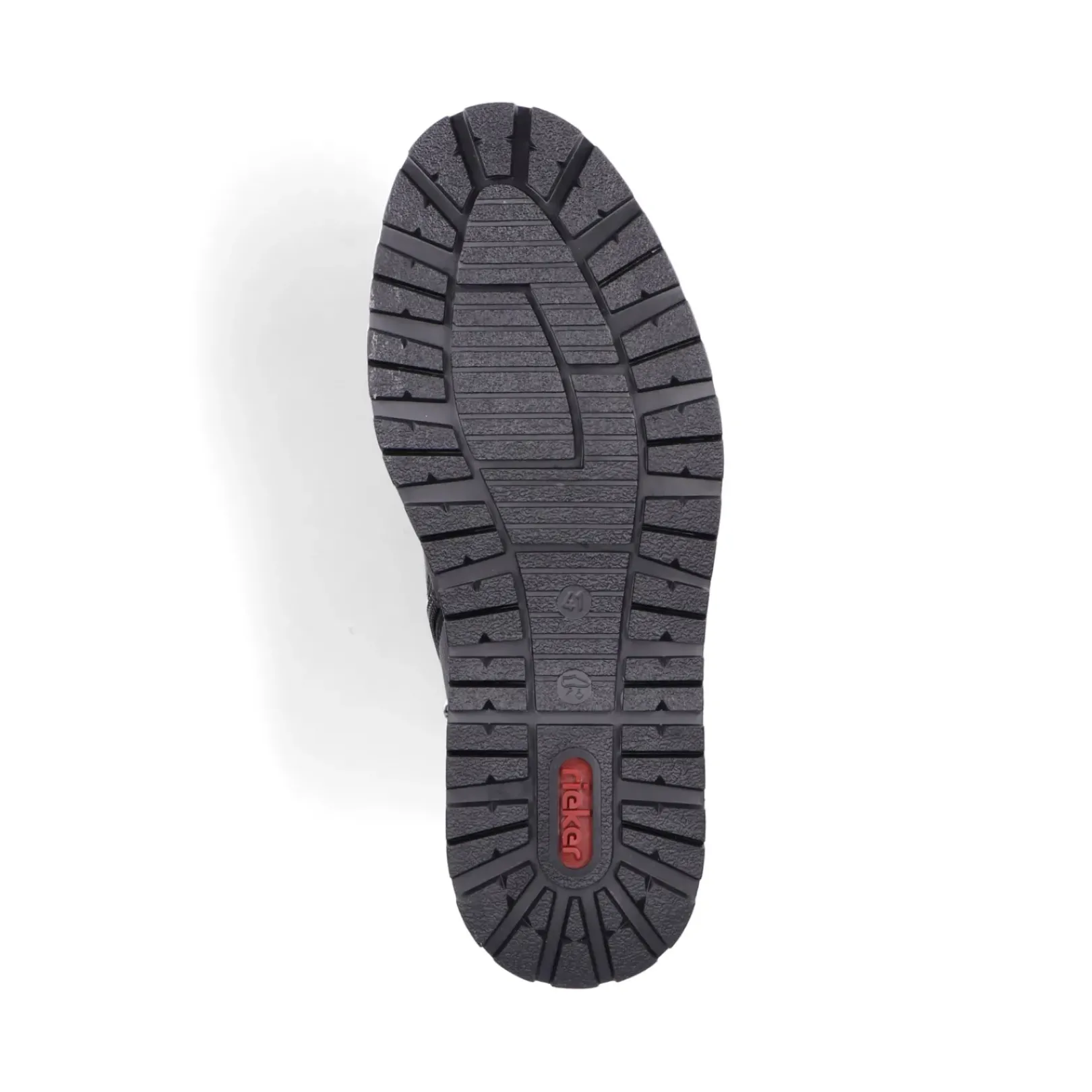 Outlet Rieker Sznurowane Buty Meskie W Kolorze Grafitowo-Czarnym