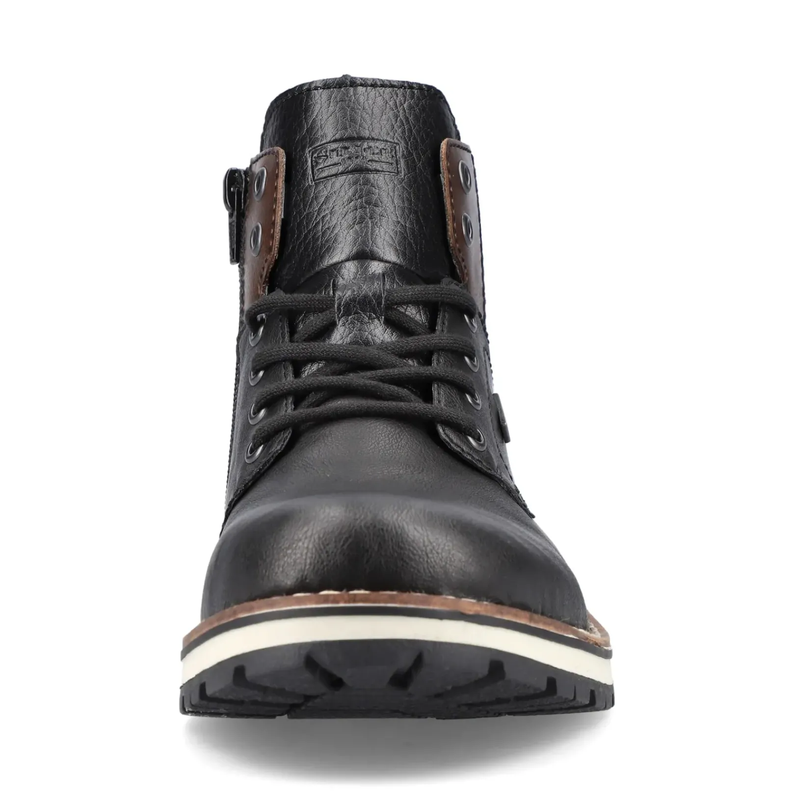 Outlet Rieker Sznurowane Buty Meskie W Kolorze Grafitowo-Czarnym