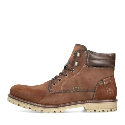 Clearance Rieker Sznurowane Buty Meskie W Kolorze Kasztanowo-Brazowym