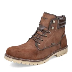 Clearance Rieker Sznurowane Buty Meskie W Kolorze Kasztanowo-Brazowym