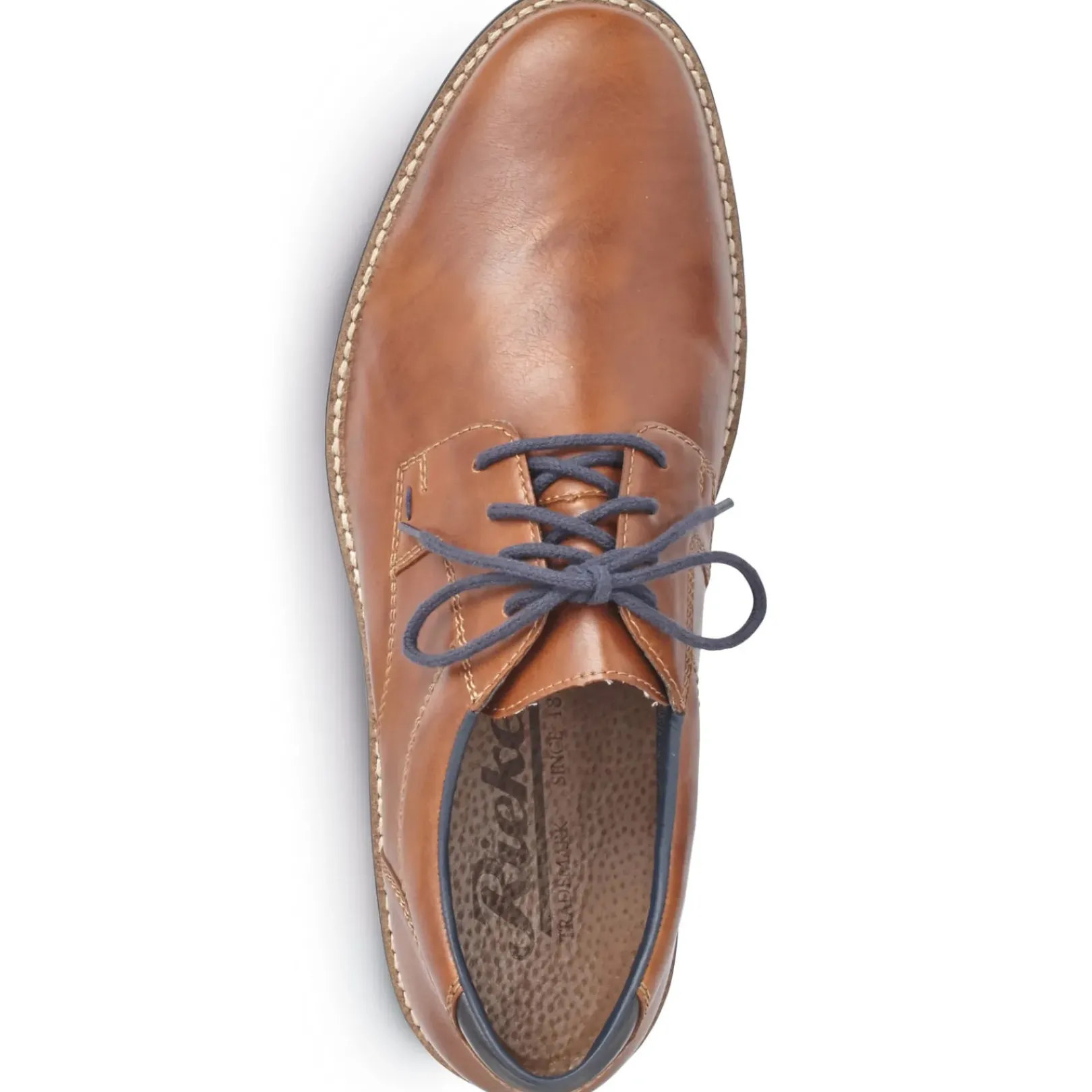 Clearance Rieker Sznurowane Buty Meskie W Kolorze Karmelowo-Brazowym