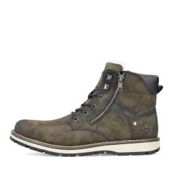 Hot Rieker Sznurowane Buty Meskie W Kolorze Oliwkowym