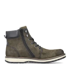 Hot Rieker Sznurowane Buty Meskie W Kolorze Oliwkowym