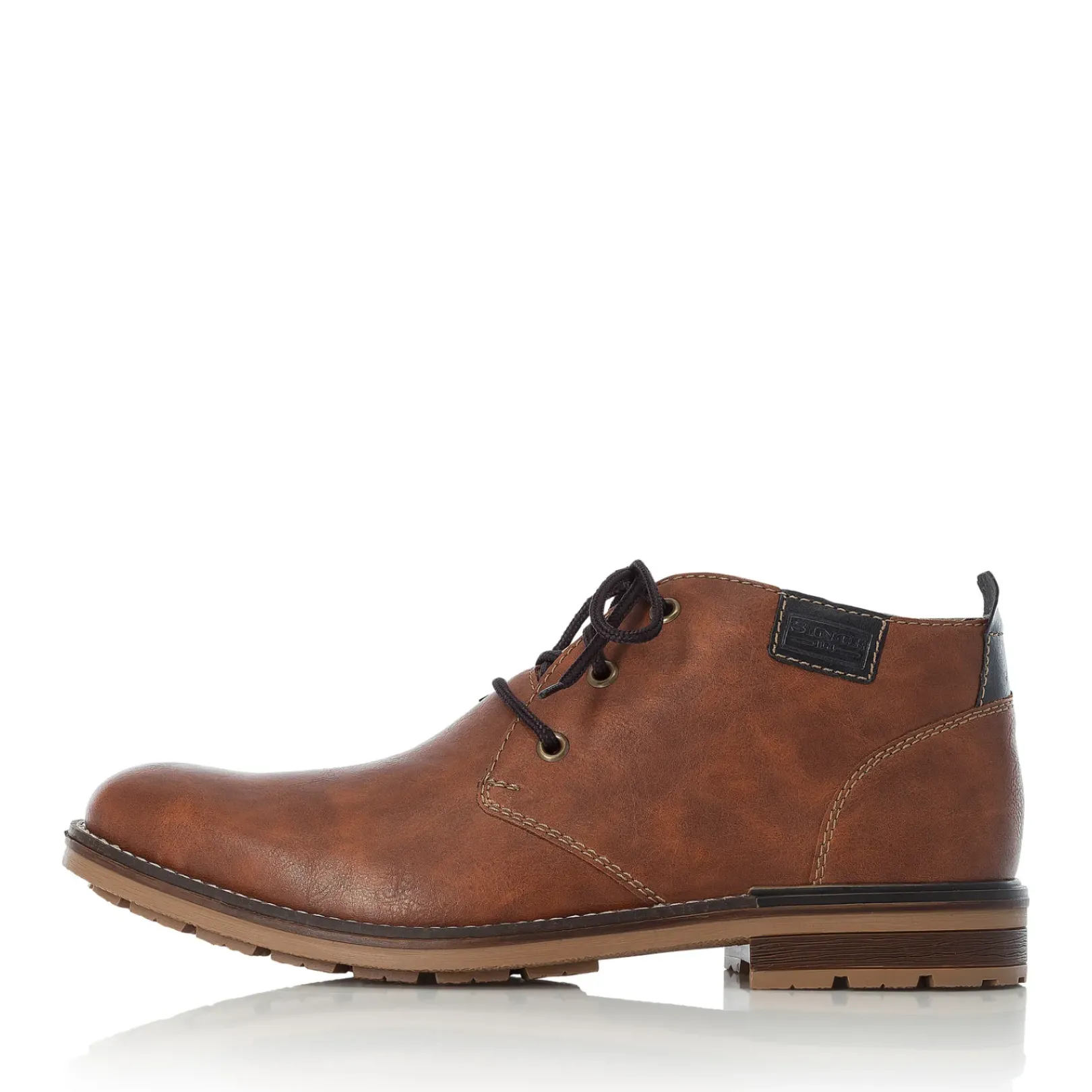 Clearance Rieker Sznurowane Buty Meskie W Kolorze Karmelowo-Brazowym