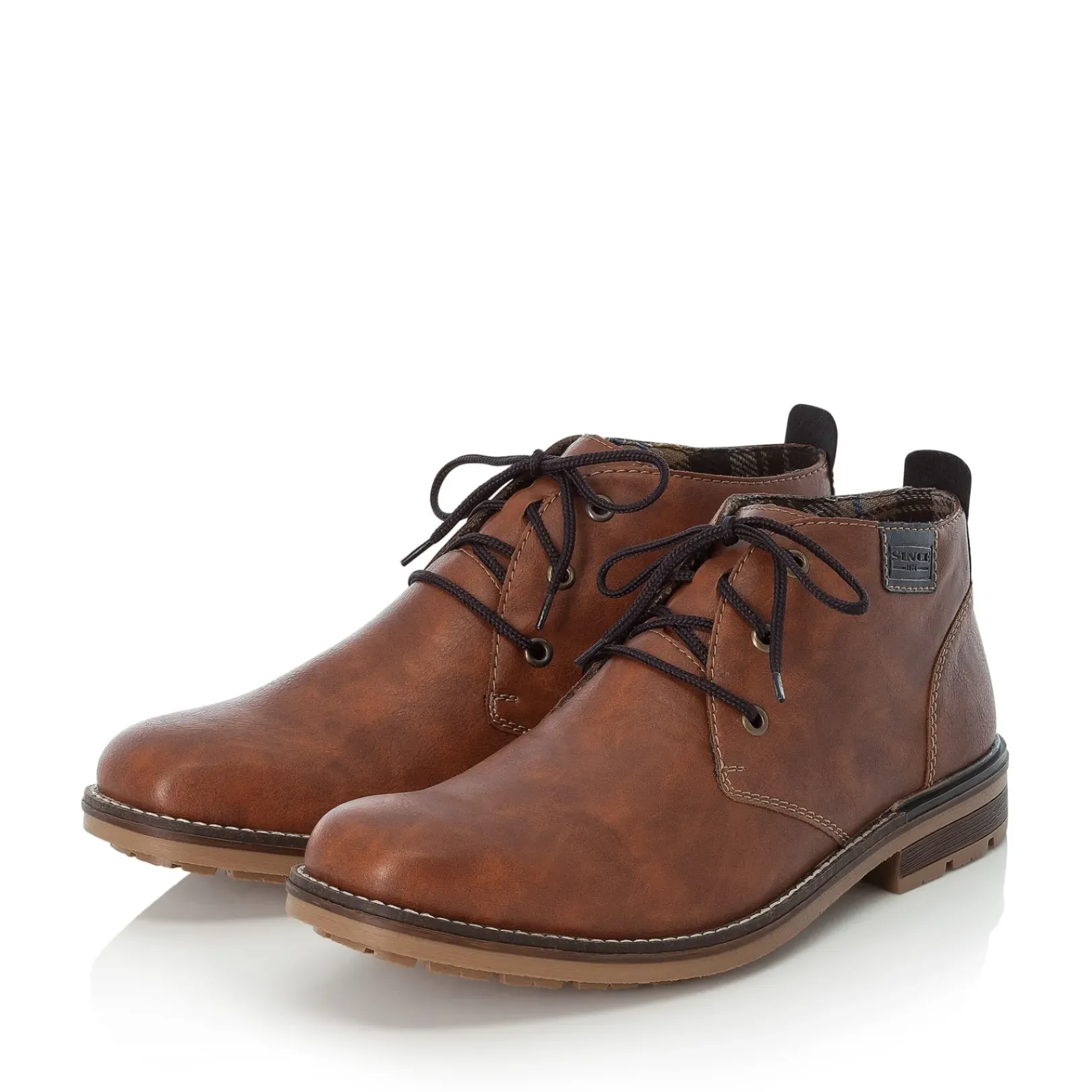 Clearance Rieker Sznurowane Buty Meskie W Kolorze Karmelowo-Brazowym