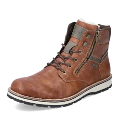 Clearance Rieker Sznurowane Buty Meskie W Kolorze Karmelowo-Brazowym
