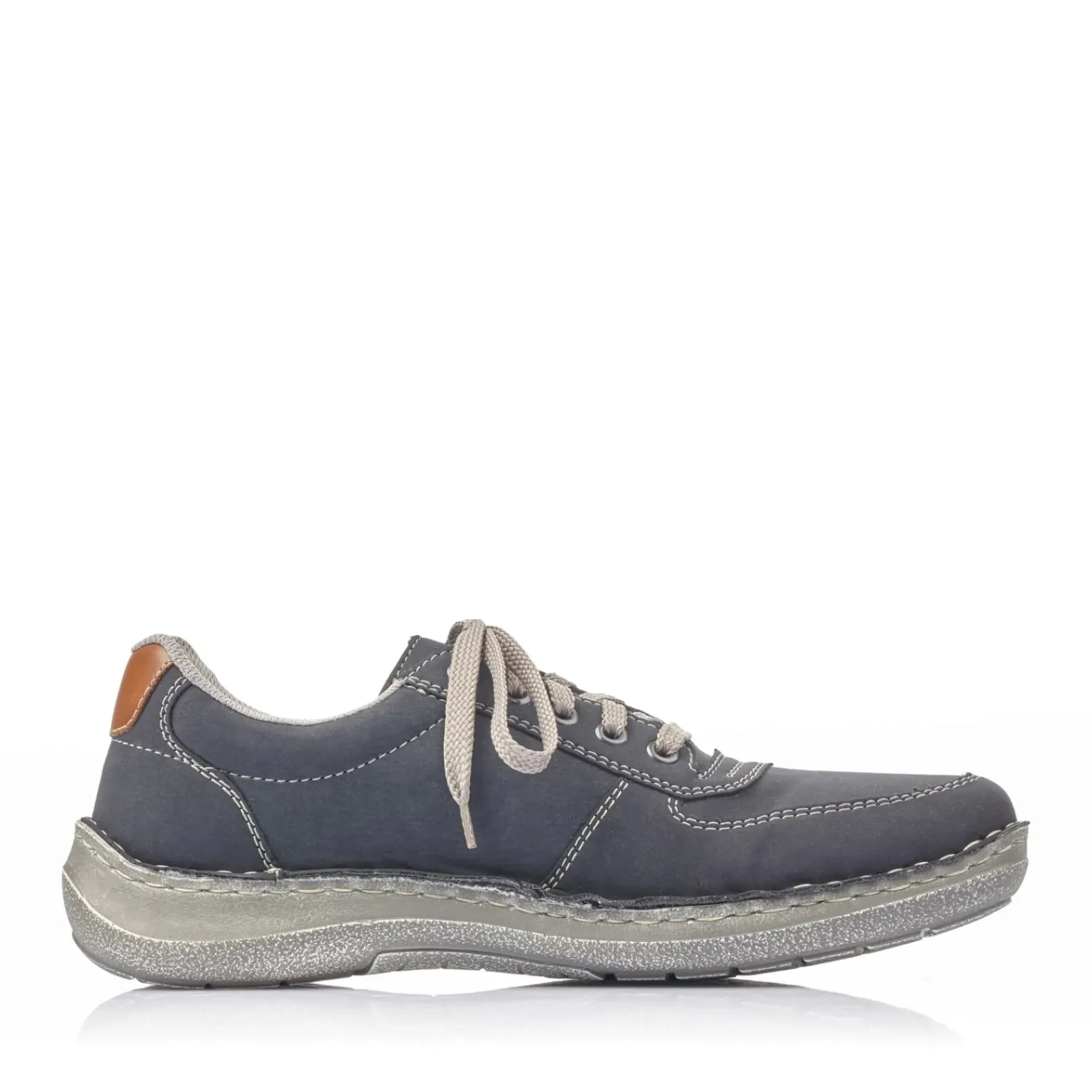 Best Rieker Sznurowane Buty Meskie W Kolorze Oceanicznym Niebiesko-Szarym