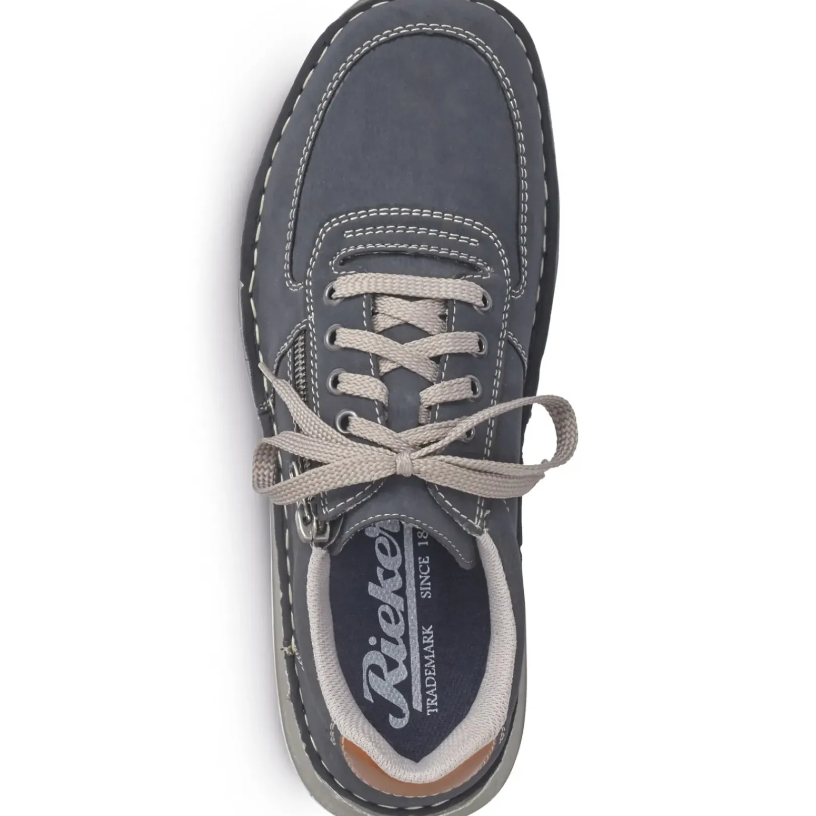 Best Rieker Sznurowane Buty Meskie W Kolorze Oceanicznym Niebiesko-Szarym