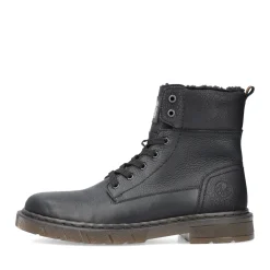 Best Rieker Sznurowane Buty Meskie W Kolorze Grafitowo-Czarnym