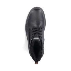 Best Rieker Sznurowane Buty Meskie W Kolorze Grafitowo-Czarnym